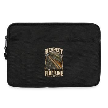 Feuerwehr Feuerwehrgruppen Respect The Fireline - Laptoptasche 13" - Schwarz - Vorne