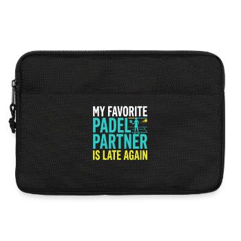 Padel girl padel player padel tennis gift - Laptop bag 13" - black - Front