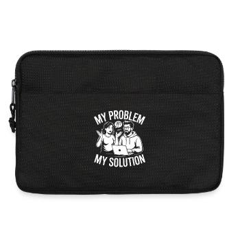 Mobile App Developer My Problem My Pictogram Dad - Laptoptasche 13" - Schwarz - Vorne