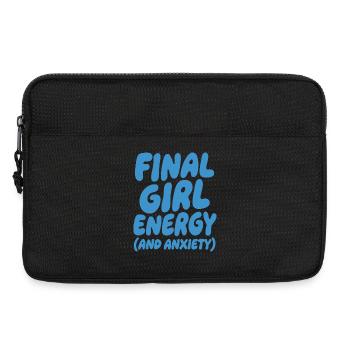Final Girl Energy Funny Horror Quote - Laptop bag 13" - black - Front