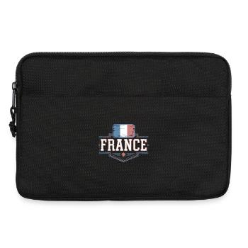 Frankreich Französische Flagge Vintage - Laptoptasche 13" - Schwarz - Vorne
