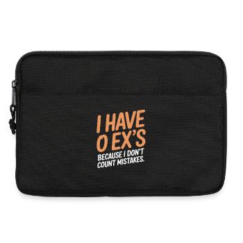 Ex Freund I Have 0 Exs Trennung Scheidung Single - Laptoptasche 13" - Schwarz - Vorne