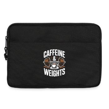 Entraînement en force Caféine et musculation Salle de musculation - Sacoche pour ordinateur portable 13 pouces - noir - Devant