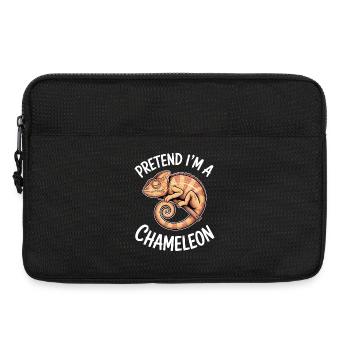 Chameleon Sayings Funny Chameleon Gift - Laptop bag 13" - black - Front
