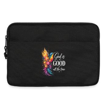 God Is Good All The Time Christian - Laptop bag 13" - black - Front