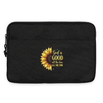 God Is Good All The Time Christian - Laptop bag 13" - black - Front