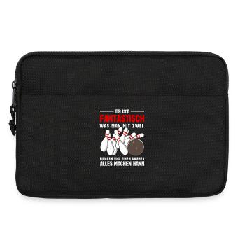 Fantastisch Bowling Finger Daumen - Laptoptasche 13" - Schwarz - Vorne