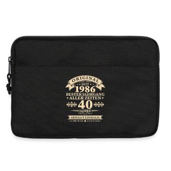 Original 1986 Bester Jahrgang 40. Geburtstag - Laptoptasche 13" - Schwarz - Vorne