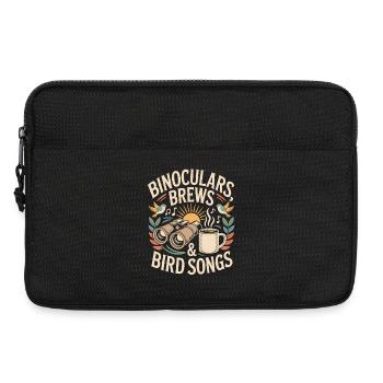 Jumelles fait chanter des oiseaux - Sacoche pour ordinateur portable 13 pouces - noir - Devant