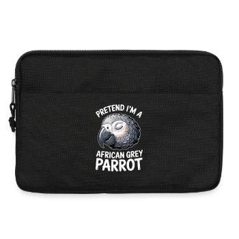 Grey Parrot Sayings Funny Grey Parrot Gift - Laptop bag 13" - black - Front