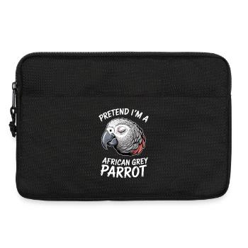 Grey Parrot Sayings Funny Grey Parrot Gift - Laptop bag 13" - black - Front