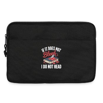 Psychothriller Krimi Bücher Leser Thriller Roman - Laptoptasche 13" - Schwarz - Vorne