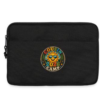 Cousin Camp 2026 | Badge Vacances Famille Rétro - Sacoche pour ordinateur portable 13 pouces - noir - Devant