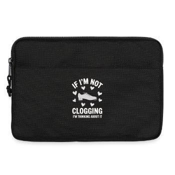 Cadeaux du clogger de danse - Sacoche pour ordinateur portable 13 pouces - noir - Devant