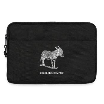 Geduldig. Bis zu einem Punkt. - Laptoptasche 13" - Schwarz - Vorne