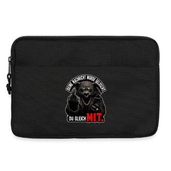 Deine Nachricht wurde endgültig gelöscht - Laptoptasche 13" - Schwarz - Vorne