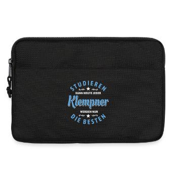Studieren kann jeder - Klempner Spruch - Laptoptasche 13" - Schwarz - Vorne