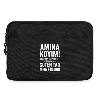 Türkischer Gruß Guten Tag Freund - Laptoptasche 13" - Schwarz - Vorne