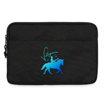 Voltigieren Mühle – Sport Outfit für Voltigierer - Laptoptasche 13" - Schwarz - Vorne