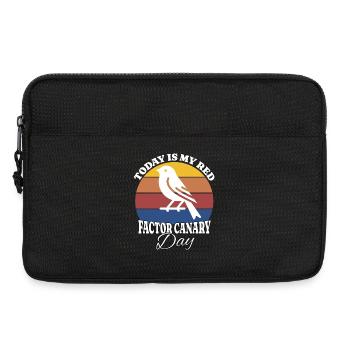 Roter Kanarienvogel Red Factor Canary - Laptop bag 13" - black - Front