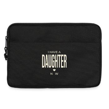 First Father's Day Gift for Girl, Dad - Laptop bag 13" - black - Front