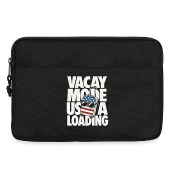 Mode Vacay USA Conception de Voyage de Chargement - Sacoche pour ordinateur portable 13 pouces - noir - Devant