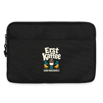 Erst Kaffee Dann Morgenkreis, Kita Erzieher Humor - Laptop bag 13" - black - Front