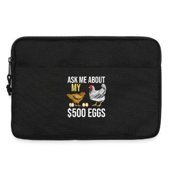Farmer Rooster Flock Poultry Chicken - Laptoptasche 13" - Schwarz - Vorne