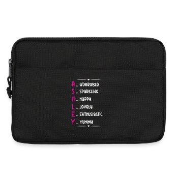 Don du nom Ashley - Sacoche pour ordinateur portable 13 pouces - noir - Devant