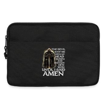 Devil Thought He Won Until Amen - Laptop bag 13" - black - Front