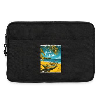 Puerto Plata Strandlandschaft Tropische Idylle - Laptoptasche 13" - Schwarz - Vorne