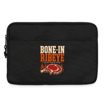 Barbecue Meat Humor Prime Rib Gift - Laptop bag 13" - black - Front