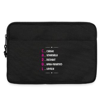 Poème du nom de chant - Sacoche pour ordinateur portable 13 pouces - noir - Devant