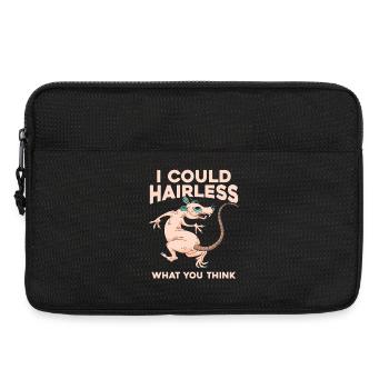 I could have hairless rats – what do you think? - Laptop bag 13" - black - Front