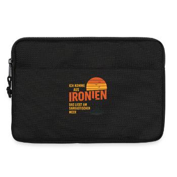 Ich Komme Aus Ironien Humor Lustiger Spruch Witzig - Laptoptasche 13" - Schwarz - Vorne
