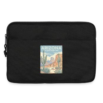 Arizona Desert Retro Poster - Laptop bag 13" - black - Front