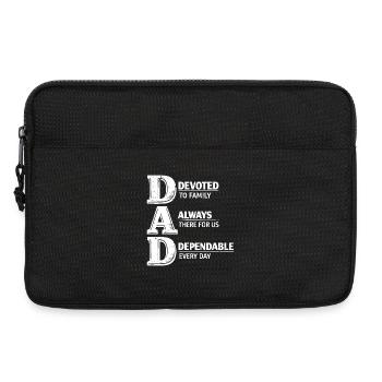 Papa dévoué à la famille, toujours là, il y a pour nous - Sacoche pour ordinateur portable 13 pouces - noir - Devant