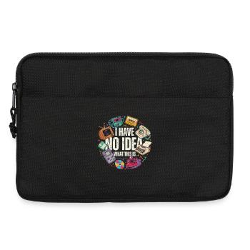  I Have No Idea What This Is Retro Technik - Laptoptasche 13" - Schwarz - Vorne