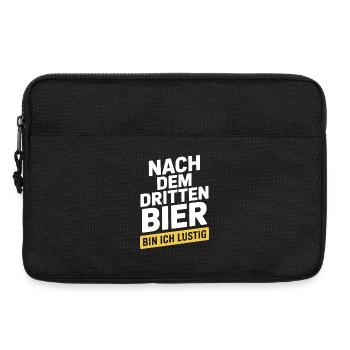 Bier Nach Dem Dritten Bier Lustig JGA Party Malle - Laptoptasche 13" - Schwarz - Vorne