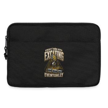 Crane Operator Crane Operator Everything Gets Exciting - Laptop bag 13" - black - Front