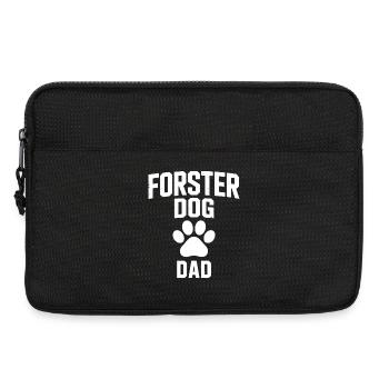 Foster Dog Dad - Hund Adoptiert Geschenk - Laptoptasche 13" - Schwarz - Vorne