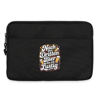 Bier Nach Dem Dritten Bier Lustig JGA Party Malle - Laptoptasche 13" - Schwarz - Vorne