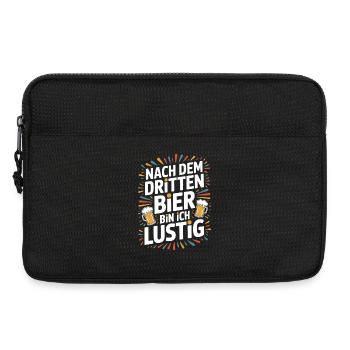 Bier Nach Dem Dritten Bier Lustig JGA Party Malle - Laptoptasche 13" - Schwarz - Vorne