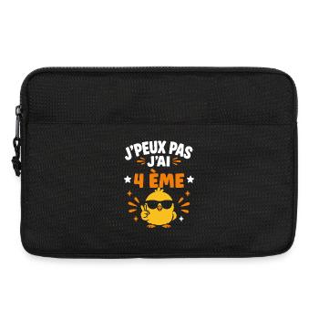J'peux pas j'ai 4ème - Sacoche pour ordinateur portable 13 pouces - noir - Devant