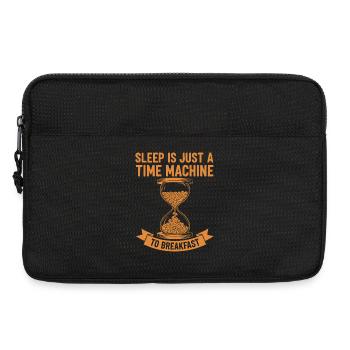 Breakfast Sleep Is A Time Machine To Breakfast - Laptop bag 13" - black - Front