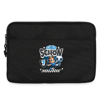 7. Geburtstag Fußball - Laptoptasche 13" - Schwarz - Vorne