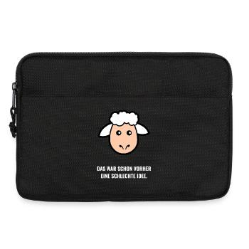 Das war schon vorher eine schlechte Idee. - Laptoptasche 13" - Schwarz - Vorne