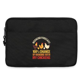 Prévision de volailles de troupeau de coq d’élevage - Sacoche pour ordinateur portable 13 pouces - noir - Devant