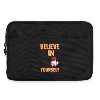 Farmer Rooster Flock Poultry Chicken - Laptoptasche 13" - Schwarz - Vorne