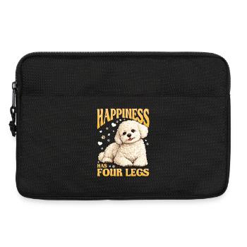 Bichon Frise Dog Breed - Laptoptasche 13" - Schwarz - Vorne
